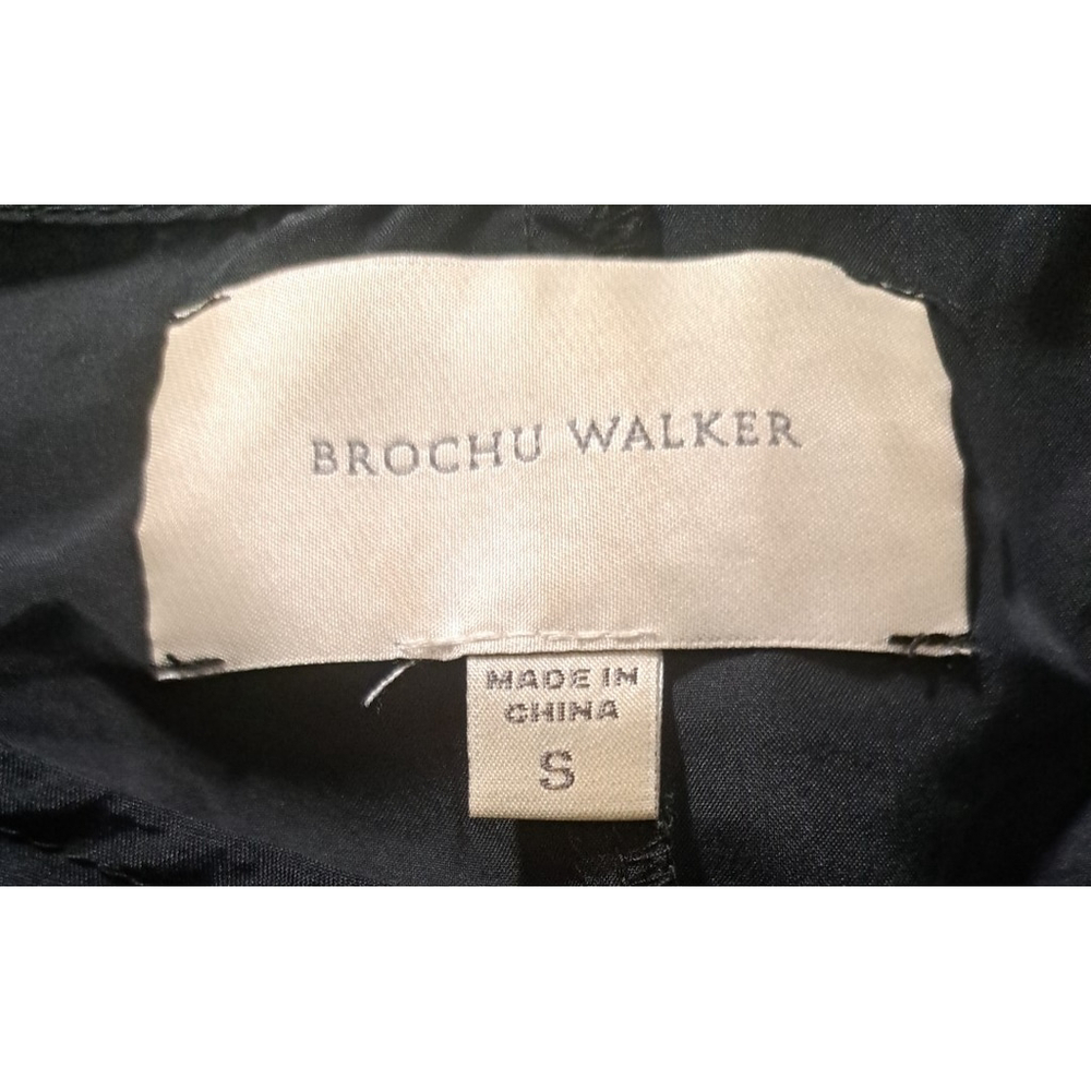 Brochu Walker Dress Size Small Black Silk String Belt Mini - Picture 7 of 7